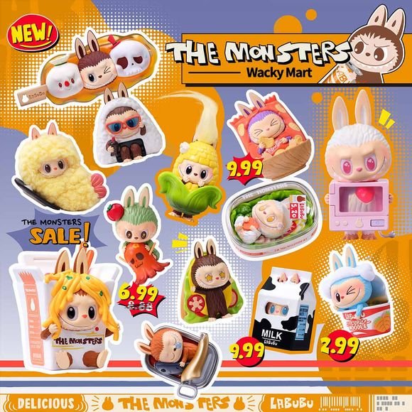POP MART Labubu The Monsters Wacky Mart Series Figure Blind Box blind box figure main product photo at Mega Claw Las Vegas